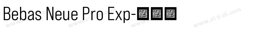 Bebas Neue Pro Exp字体转换
